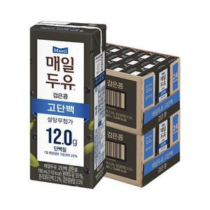 매일두유 고단백 검은콩 190ml 48팩(2박스)