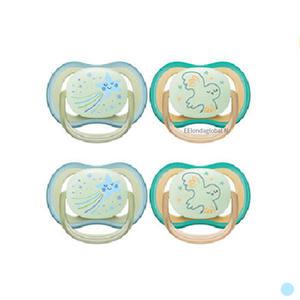 아벤트 울트라 야광 노리개 젖꼭지 쪽쪽이 별 새 X4