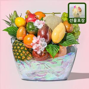 [라라르떼](센텀시티점)와인버킷 과일 바구니 선물세트 대형 (13종 17입) 8kg