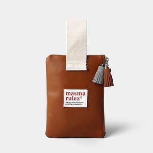 [마스마룰즈]Strap pouch _ Leahter brown