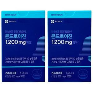 종근당 뮤코다당단백 콘드로이친1200 30정 2개 (총60정)
