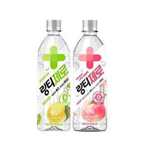 무료배송 링티제로 복숭아+레몬라임 500ml 총12개 박스안심