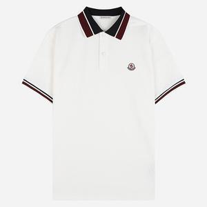8A00018 89A16 034 남성 로고 패치 폴로 셔츠 화이트