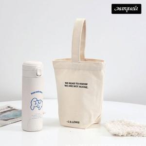[몬스터엑센]미니 에코백 가방 손가방 심플 텀블러 도시락 컨버스백 파우치