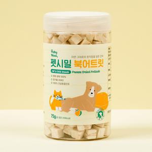 강아지 동결견조 보양식 다이어트 노즈워크 훈련 칭찬 애견 간식 펫시밀 북어트릿 75g