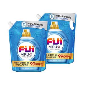 피지 바이럭스 항균 살균 세탁세제 프레쉬향 리필 2L, 2개