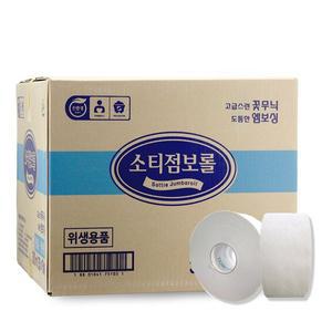[기타]쏘티 꽃무늬 점보롤 300m(2겹)x16롤
