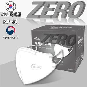 [기타]코튼데이 휴데이 새부리형 KF94 제로 마스크 흰색 100매 (대형,중형,소형)