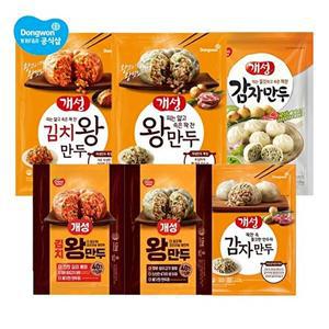 [동원에프앤비][S]동원 개성 왕만두 2.1kg x 1개 + 왕만두 1.2kg x 1개/김치왕만두/감자만두