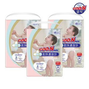 군 기저귀 플러스 팬티 중형(M) 52P x 3팩 (+3박스 구매시 물티슈 증정)