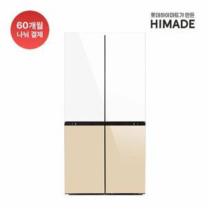 하이메이드 4도어 세미빌트인 냉장고(하트베이지) HRF566NFES1 (566L)