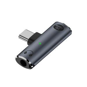 음악감상과 충전을 동시에 USB C타입 to 3.5 이어폰 DAC지원 고속듀얼충전젠더 PD100W FT3H-DG100