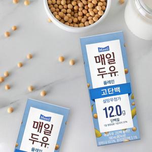 매일 고단백 플레인 저당두유 190ml 24팩