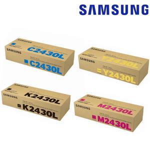 삼성정품 CLT-K2430L+C2430L+M2430L_Y2430L 4색 SL-C2410ND C2470ND C2420DW  C2470FR C3020DW C3030N C3080ND