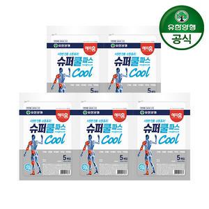 [유한양행] 해피홈 슈퍼 쿨파스 5매 5개