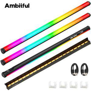 AMBITFUL A2 플러스 2500K-8500K RGB 튜브 라이트 풀 컬러 LED 비디오 스틱 CRI 95 + 내장  배터리 제어
