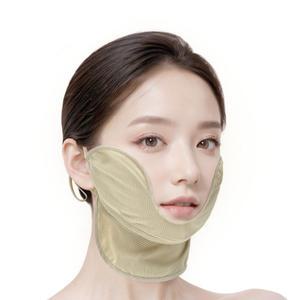 국산 자외선 차단 3단 메쉬 볼 마스크 얼굴 안면 목 쿨 햇빛 가리개 여성 골프 썬 차단