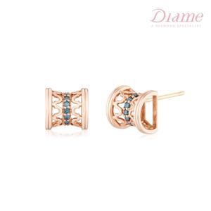 [DIAME]매그놀리아 랭스 18K골드 블루 다이아몬드 귀걸이 FGDE1233B