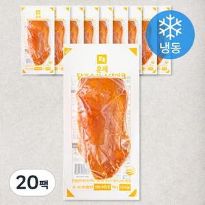 오쿡 훈제 닭가슴살 스테이크 (냉동) 100g, 20팩 one option