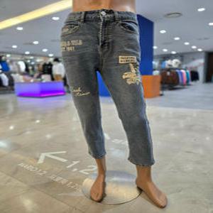 [지프] 프린트 배기 데님팬츠 바지 JP1DPM701
