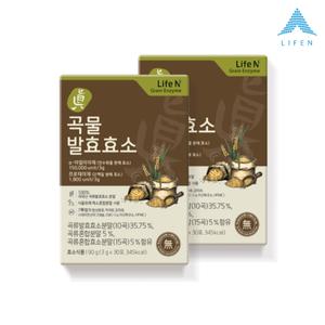 [초록마을입점제품] 라이프엔 7무첨가 지방 탄수화불 분해 소화 유기농 진 곡물 발효효소 3gx30포 2박스