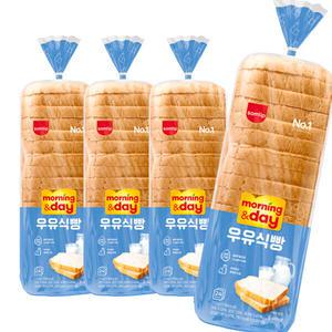 삼립 모닝데이 우유식빵 720g 4봉 대용량