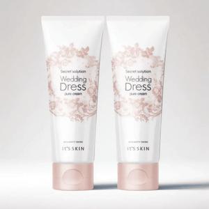 잇츠스킨 톤업크림 보정한듯 밀착톤업 시크릿솔루션 웨딩드레스 퓨어크림 100ml 2개