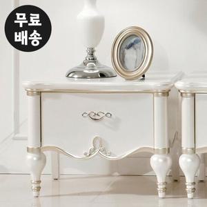 로에 엔틱 원목 1단 협탁 서랍장 침실옆 거실 소파