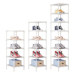 8단 현관 철제 신발장 신발정리대 슬림 틈새 조립식 신발 선반 ODM-SHOELACK8