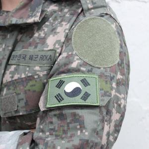 [기타]자수 패치 벨크로패치 태극기 와펜 국방색 (WFGTH1V)