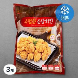 수월한 순살치킨 (냉동), 1kg, 3개 one option