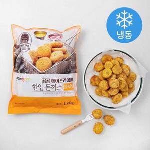 곰곰 에어프라이어 한입 돈까스 실속형 (냉동), 1.2kg, 1개 one option