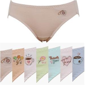 [롯데백화점]비너스 [순면요일팬티세트]스토리자수 7가지 컬러 요일 팬티 VPT6933SET