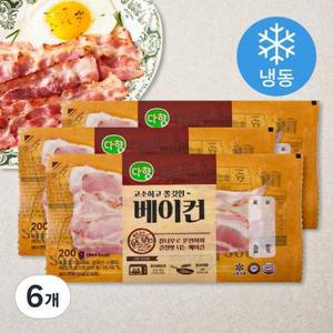 다향오리 고소하고 쫄깃한 베이컨 (냉동), 200g, 6개 one option