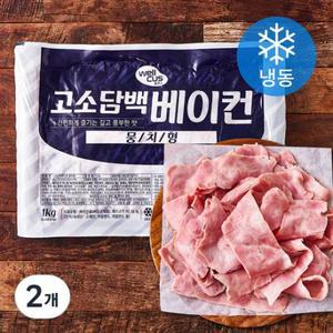 웰쿠스 고소담백 베이컨 뭉치형 (냉동), 1kg, 2개 one option