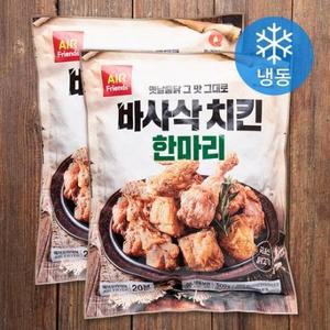마니커에프앤지 바사삭치킨 한마리 12조각 (냉동), 500g, 2개입 one option