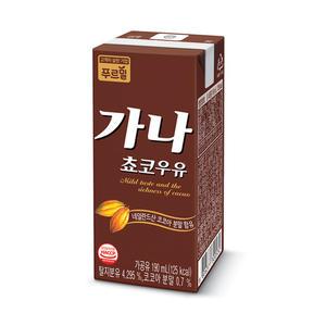 푸르밀 멸균 가나초코/바나나우유 190ml 24개입 2종 택1