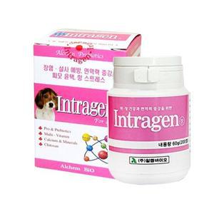 인트라젠 영양제 200정 강아지 고양이 유산균 장건강