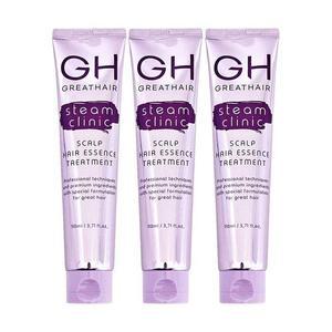 GH 그레이트헤어 스팀 클리닉 스칼프 헤어에센스 트리트먼트 이찬석 110ml 3개