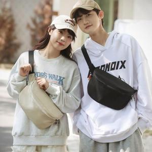 [라일리] Rly 공용 캔버스 커플 힙색 보조가방 여행 크로스백