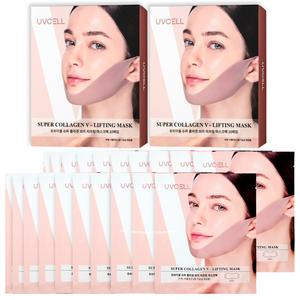 유브이셀 슈퍼 콜라겐 브이 압박 리프팅 마스크 20회분