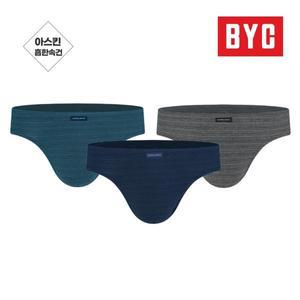 BYC 스콜피오 남성 스포츠 삼각팬티 3매입 아스킨 스판 MPI2241