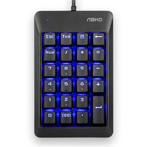 앱코 HACKER K523 기계식 축교환 LED 숫자키패드 (청축,적축)