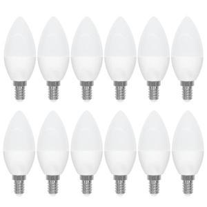 12개세트 E12 에디슨 나사 전구 120V LED 5W 500lm 따뜻한 흰색 3000K 멋진 6500K 램프 저전력