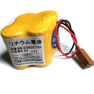 파나소닉 Fanuc 배터리용 PLC 리튬 이온 산업용 다크 브라운 플러그 포함  BR-2/3AGCT4A 6V 4400mAh 팩
