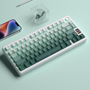 125키 pbt키캡 그라데이션 퍼플 그레이 측각 체리 OEM 그라디언트키캡 높이 키캡