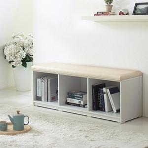 텐스페이스 가비2 컬러 1200 오픈수납벤치 AX4323R(착불)