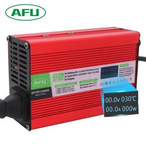 43.8V 6A LiFePO4 배터리 충전기  12S 38.4V 36V (OLED 디스플레이 포함) 고속