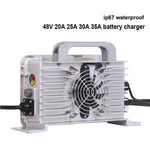 IP67 방수 48V 30A 충전기 54.6V 58.4V 58.8v 리튬 이온 배터리 용 스마트 lifepo4 LTO 폴리머