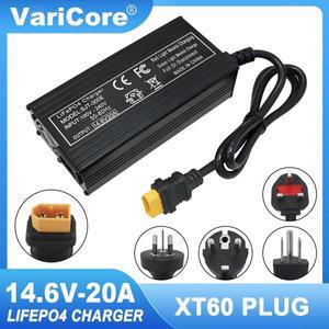VariCore 14.6V 20A 스마트 Lifepo4 배터리 충전기 리튬 스틸 인산염 팩용 110-220V 4S 12V 고전력